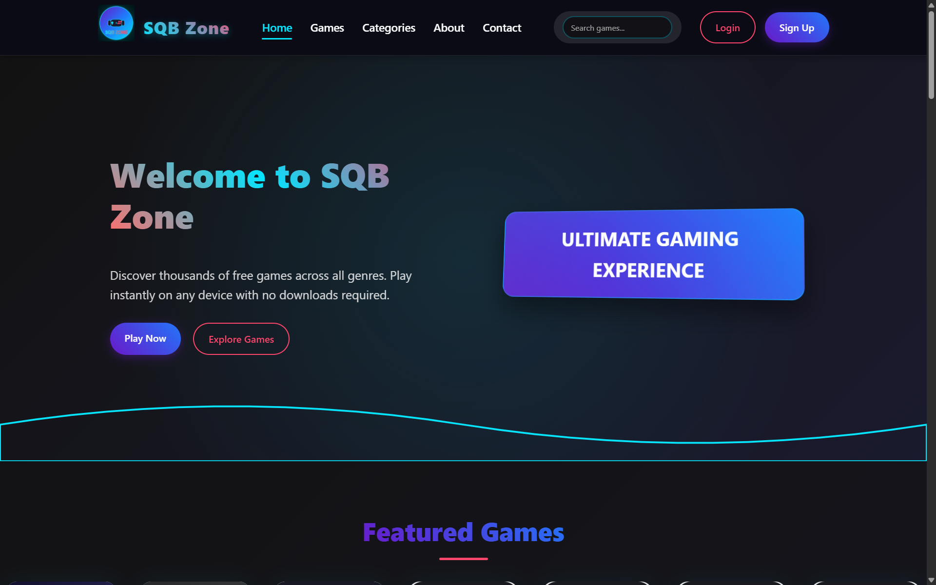 Gaming Template Preview